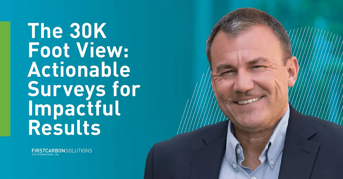 The 30,000 Foot View: Actionable Surveys for Impactful Results image